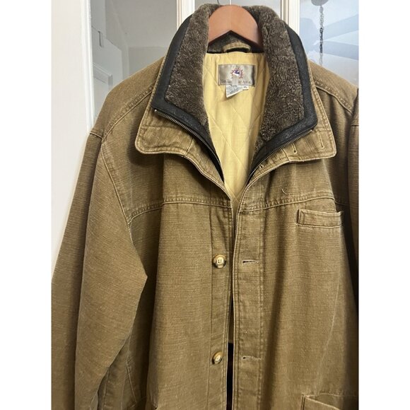 THE TERRITORY AHEAD Men’s Lined Barn Chore Jacket Coat Size XL Brown - Picture 3 of 8